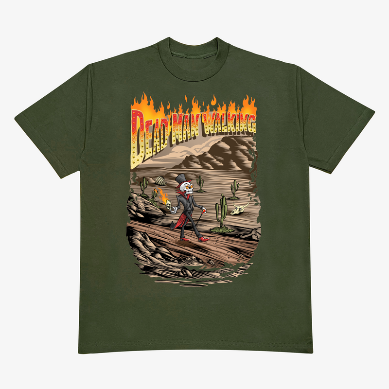 DEAD OUT WEST OLIVE HEAVYWEIGHT TEE